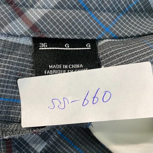 Nike Golf Shorts‎ Multicolored Plaid Polyester Spandex Men's Size 36 - Picture 2 of 10